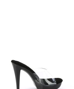 Cocktail-501 Platform Slides-Clear-Black