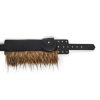 Land Escape Fur Buckle Belt With Pouch