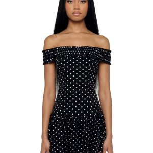 Audrey Polka Dot Dress ?C Black
