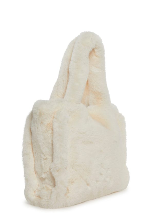 Cutie Pie Faux Fur Bag ?C White