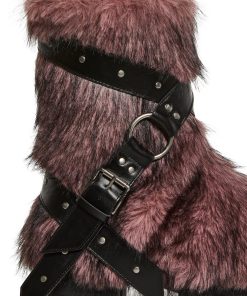 Alternative view of Low Wild Instincts Faux Fur Combat Boots - Pink