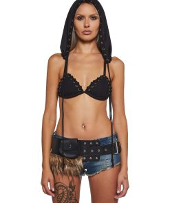 Signal Bikini Top With Hood