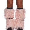 Cotton Candy Faux Fur Leg Warmers