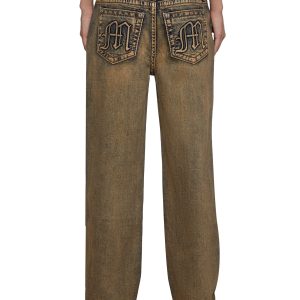 30" High Rise Slim Wide Jeans