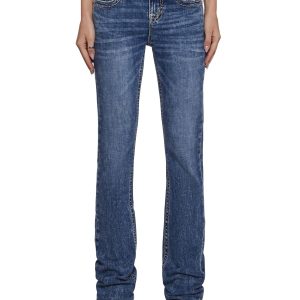 34" Mid Rise Denim Jeans