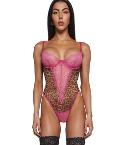 Animal Instincts Sheer Mesh Teddy