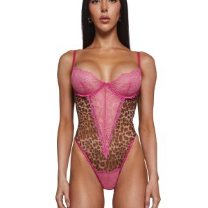 Animal Instincts Sheer Mesh Teddy