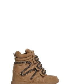 Ambient Wedge Sneakers With Chain