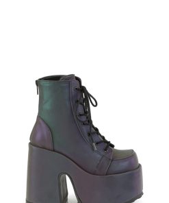 Camel-203 Platform Ankle Boots