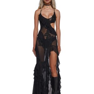Rebel Mon Amour Maxi Dress ?C Black