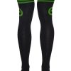 Creepy Green Light Thigh High Socks