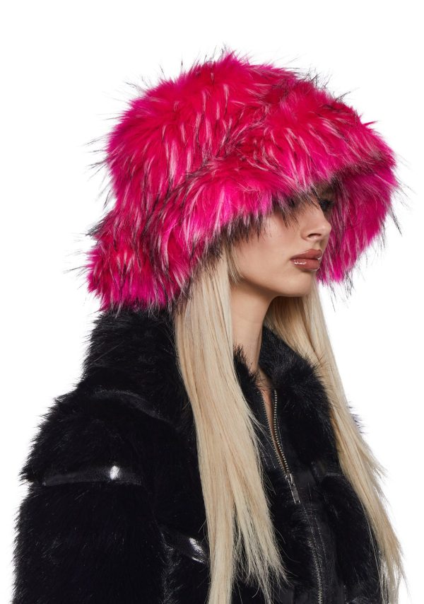 Flirty Fuzzy Bucket Hat ?C Pink