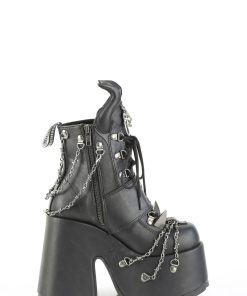 Camel-64 Platform Ankle Boots