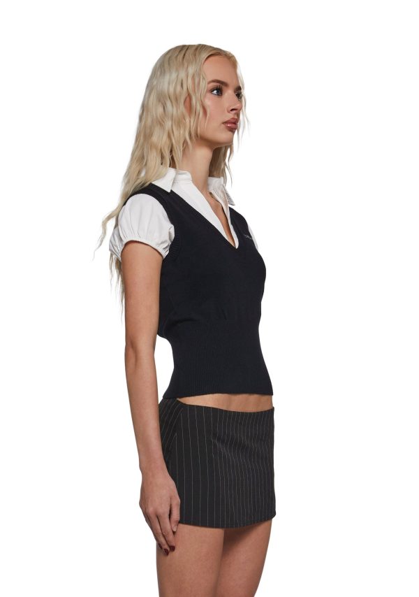 Collared Knit Sweater
