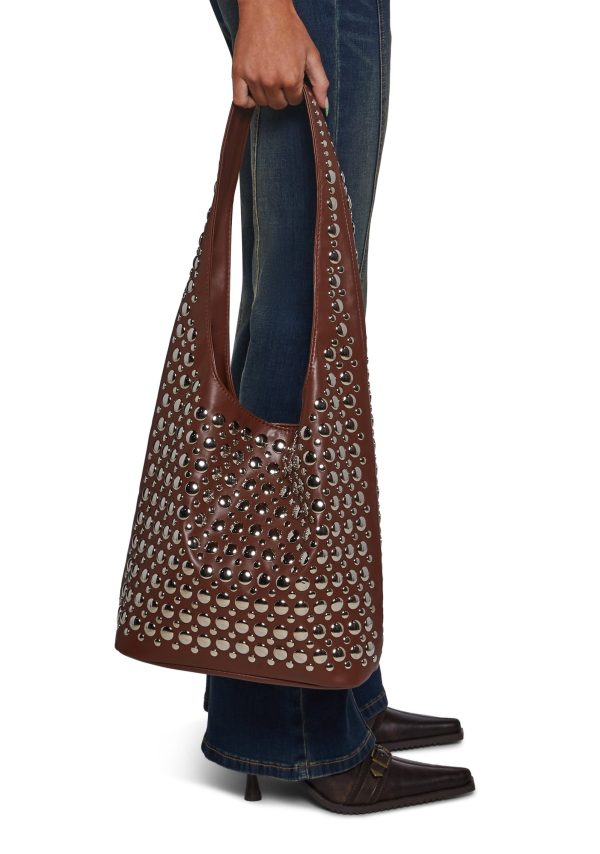 Mirror Images Tote Bag ??Brown
