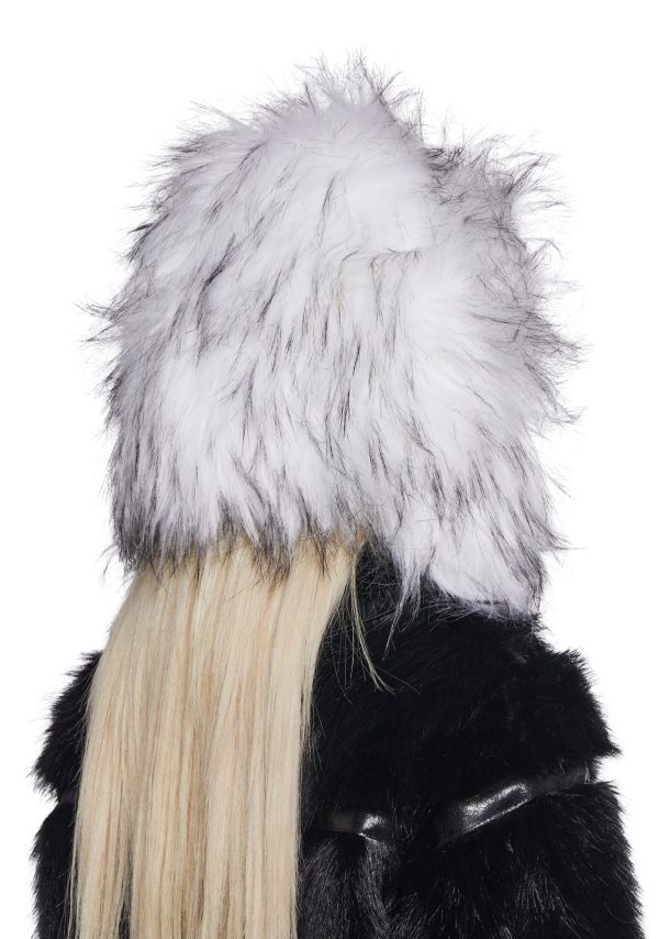 Aura Faux Fur Trapper Hat -White