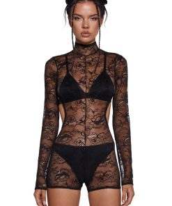 Sheer Affection Lace Romper