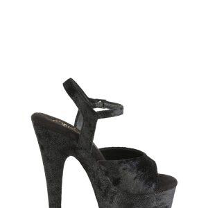 Adore-709WR Platform Ankle Strap Sandals-Black