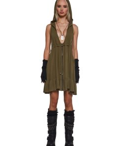 Alternative view of Outro Hooded Woven Dress