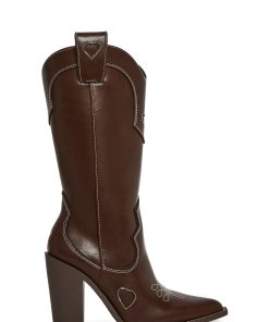 Basic Present Perfect Cowgirl Boot - Brown