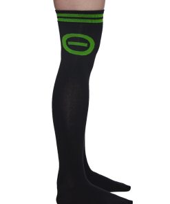 Creepy Green Light Thigh High Socks