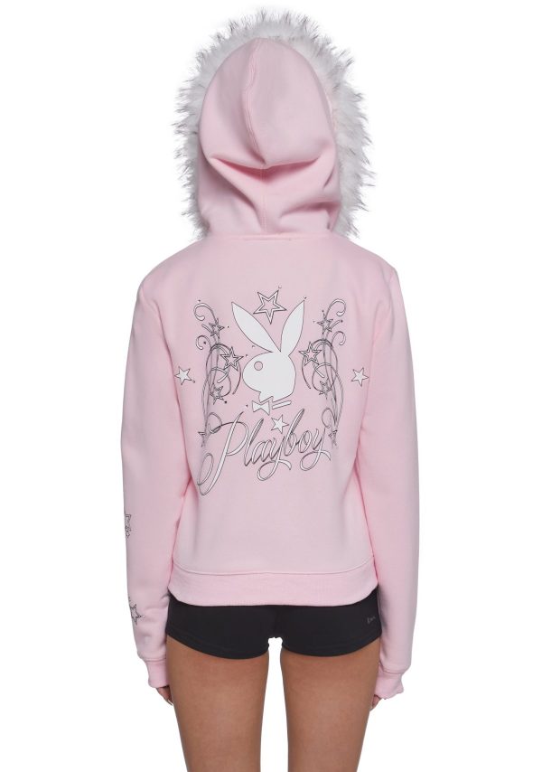 Faux Fur Trimmed Hoodie