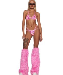 Alternative view of Flirty Sequin Bikini Set - Pink