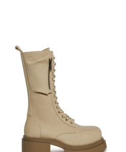 Desert Pocket Combat Boot - Sand