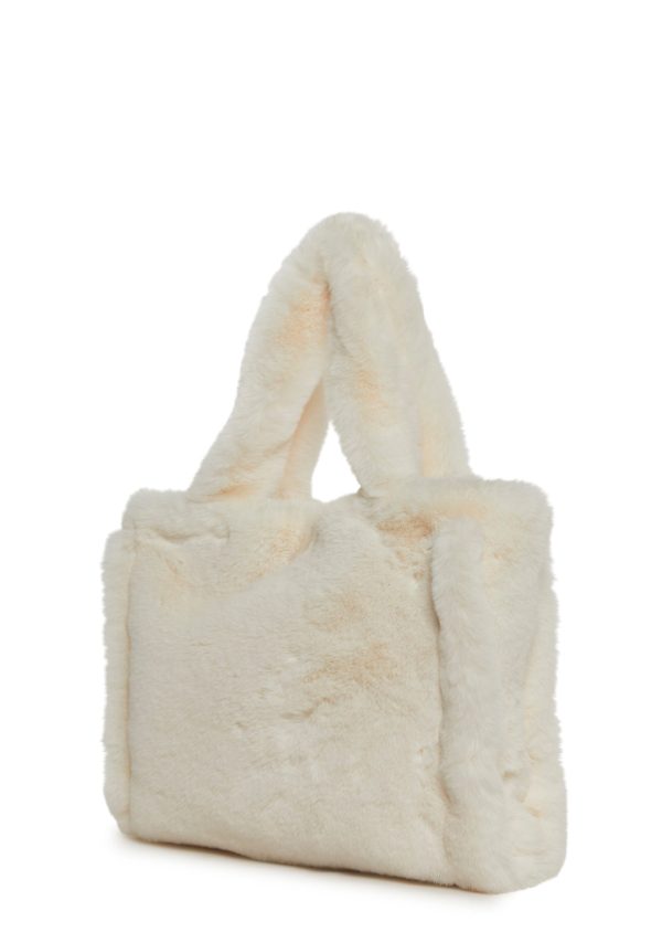 Cutie Pie Faux Fur Bag ?C White