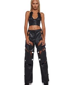 Alternative view of Biker Floating Pants - Black