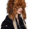 Aura Faux Fur Trapper Hat -Brown