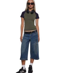 Gaucho Low Rise Capri Jeans