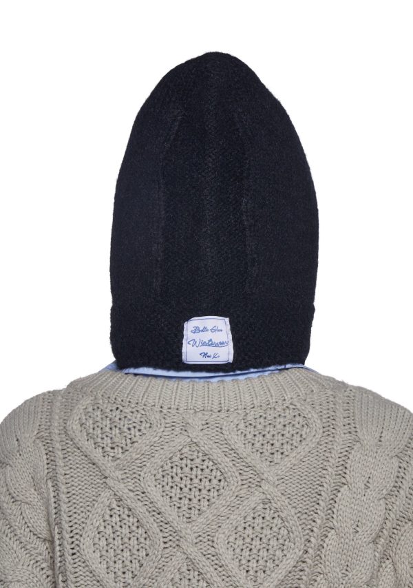 Fall Vibing Knit Hood ?C Black