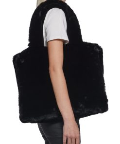 Alternative view of Cutie Pie Faux Fur Bag - Black