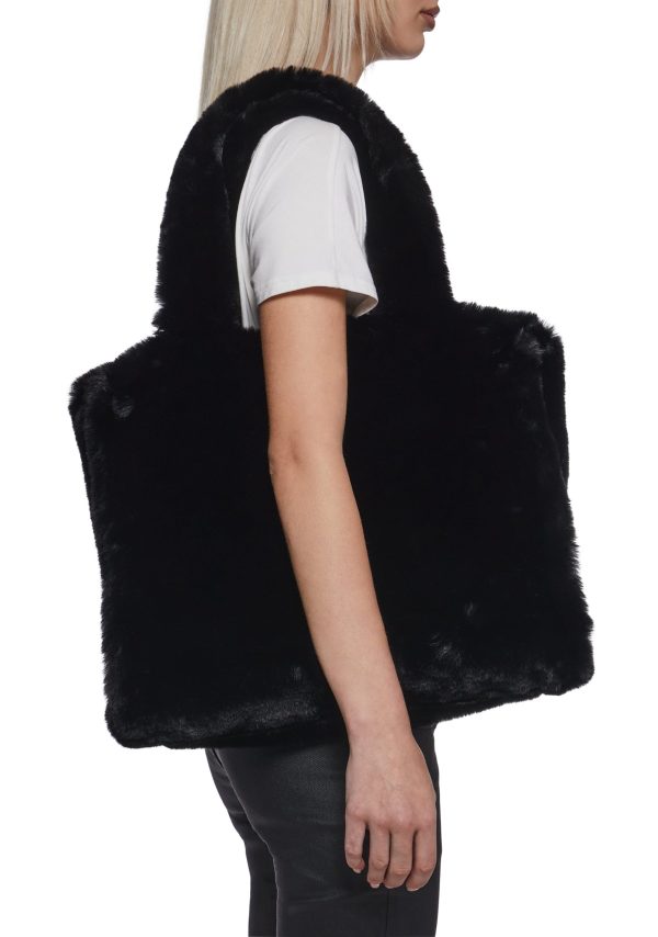 Cutie Pie Faux Fur Bag ?C Black