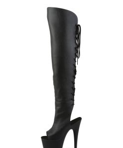 Alternative view of Adore-3019 Platform Over-The-Knee Boots-Black PU
