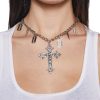 Goth Cross Necklace