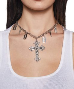 Goth Cross Necklace