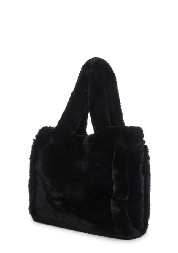 Cutie Pie Faux Fur Bag ?C Black