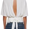 Charm Behavior Wrap Top ?C White