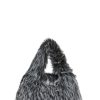 Arctic Noir Faux Fur Bag And Hat Set