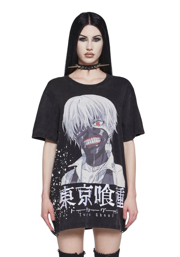 Ken Kaneki Oversized Graphic Tee