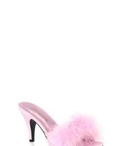 Amour-03 Marabou Slippter-Pink