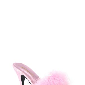 Amour-03 Marabou Slippter-Pink