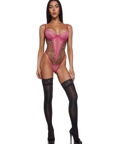 Alternative view of Animal Instincts Sheer Mesh Teddy