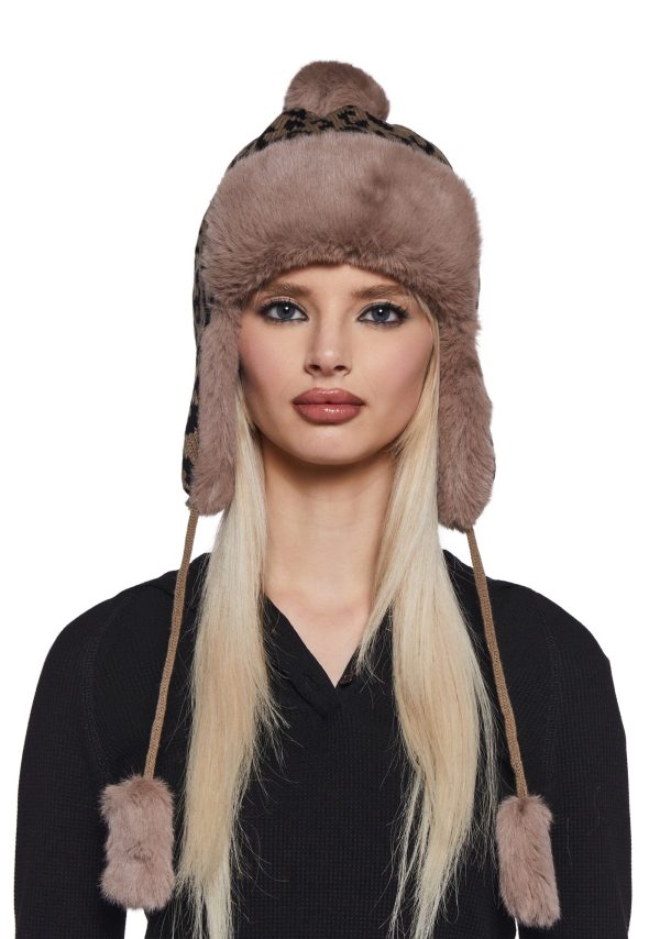 Leopard Trapper Hat