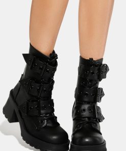 Alternative view of Bratty-118 Platform Ankle Boots