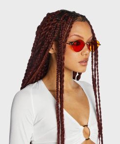 Cruisin' The Block Oval Sunglasses - Orange