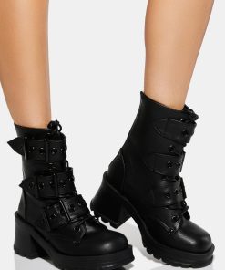 Bratty-118 Platform Ankle Boots