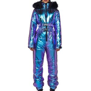 Aurora Beam Holographic Snowsuit ?C Blue